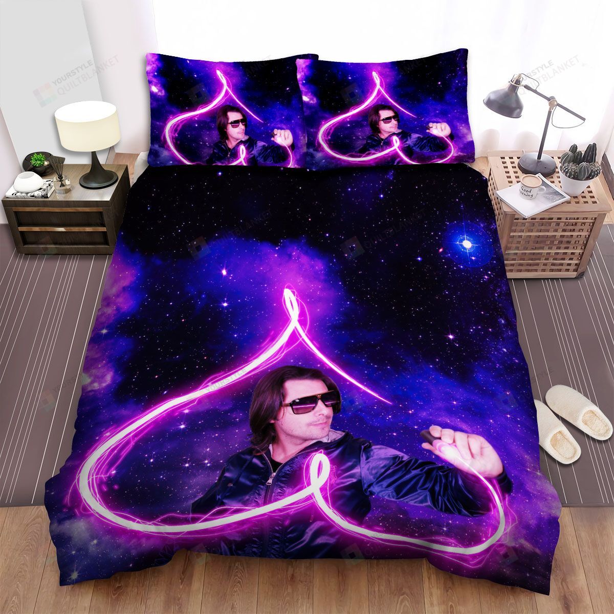 Personalized Bedding Set - Axwell Heart Spread Included 1 Soft Duvet Cover or Quilt and 2 Lightweight Breathe Pillowcases
