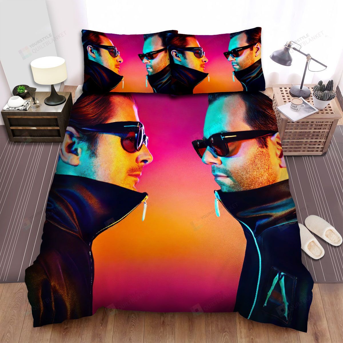 Personalized Bedding Set - Axwell Spread Included 1 Soft Duvet Cover or Quilt and 2 Lightweight Breathe Pillowcases
