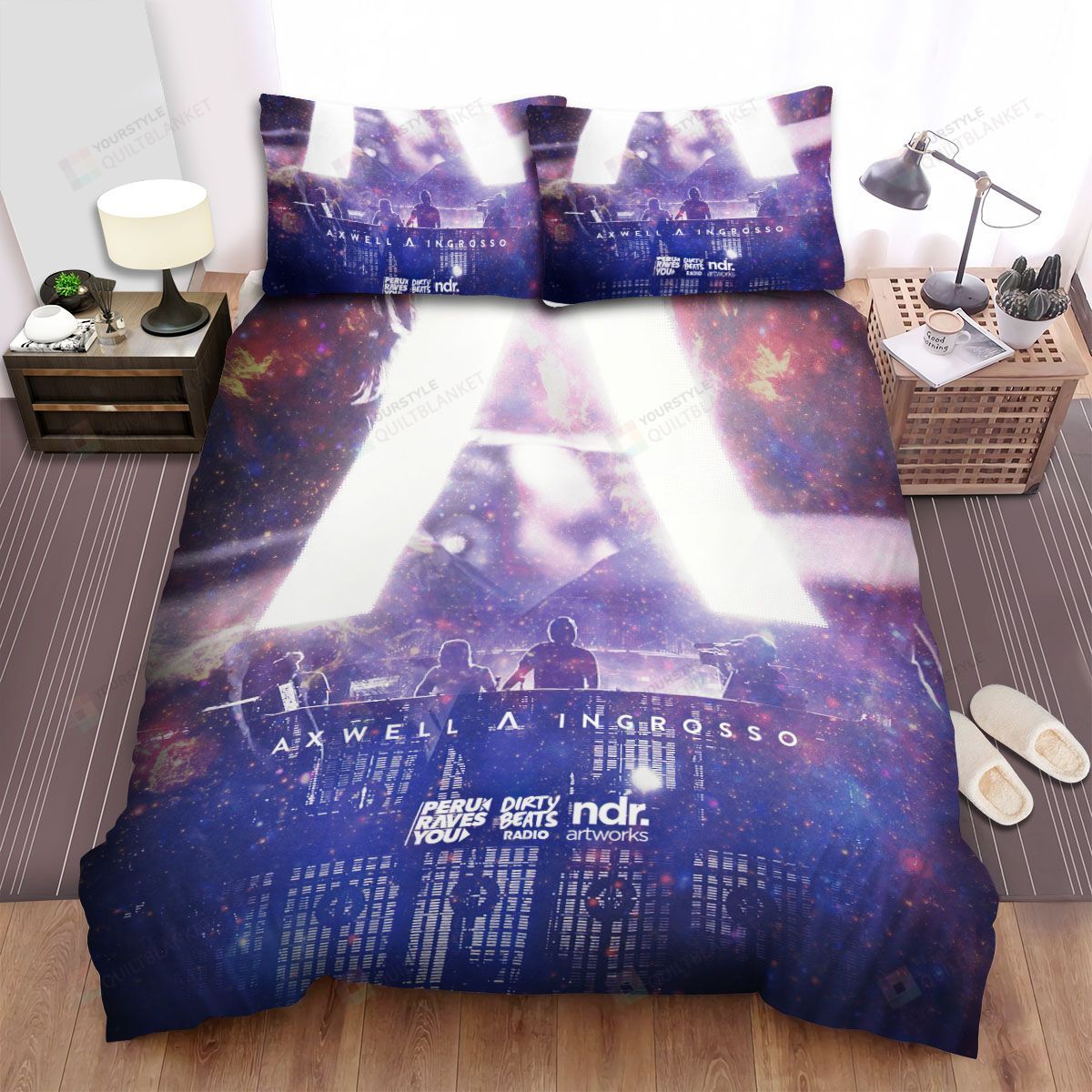 Personalized Bedding Set - Axwell Spread Included 1 Soft Duvet Cover or Quilt and 2 Lightweight Breathe Pillowcases