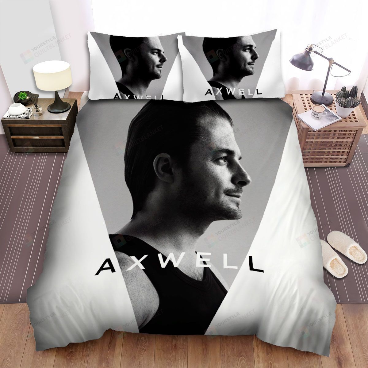 Personalized Bedding Set - Axwell Spread Included 1 Soft Duvet Cover or Quilt and 2 Lightweight Breathe Pillowcases
