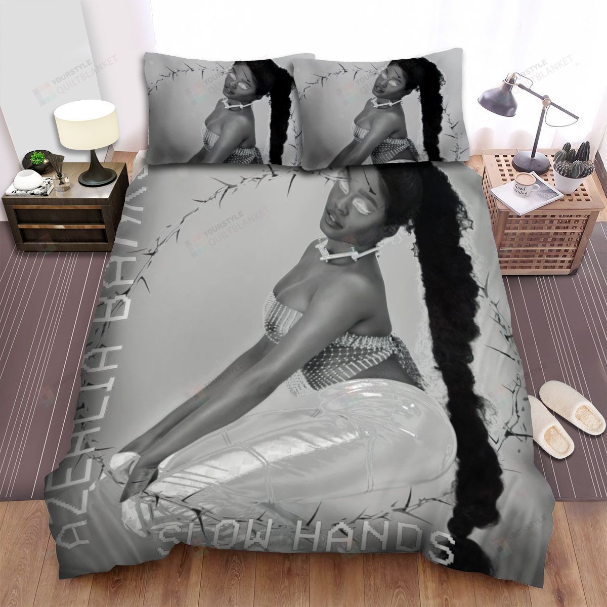 Personalized Bedding Set - Azealia Banks Slow Hand Spread Included 1 Soft Duvet Cover or Quilt and 2 Lightweight Breathe Pillowcases