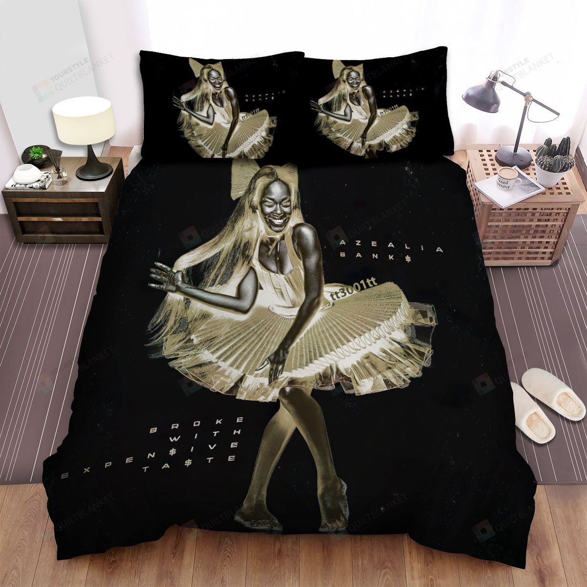 Personalized Bedding Set - Azealia Banks Spread Included 1 Soft Duvet Cover or Quilt and 2 Lightweight Breathe Pillowcases