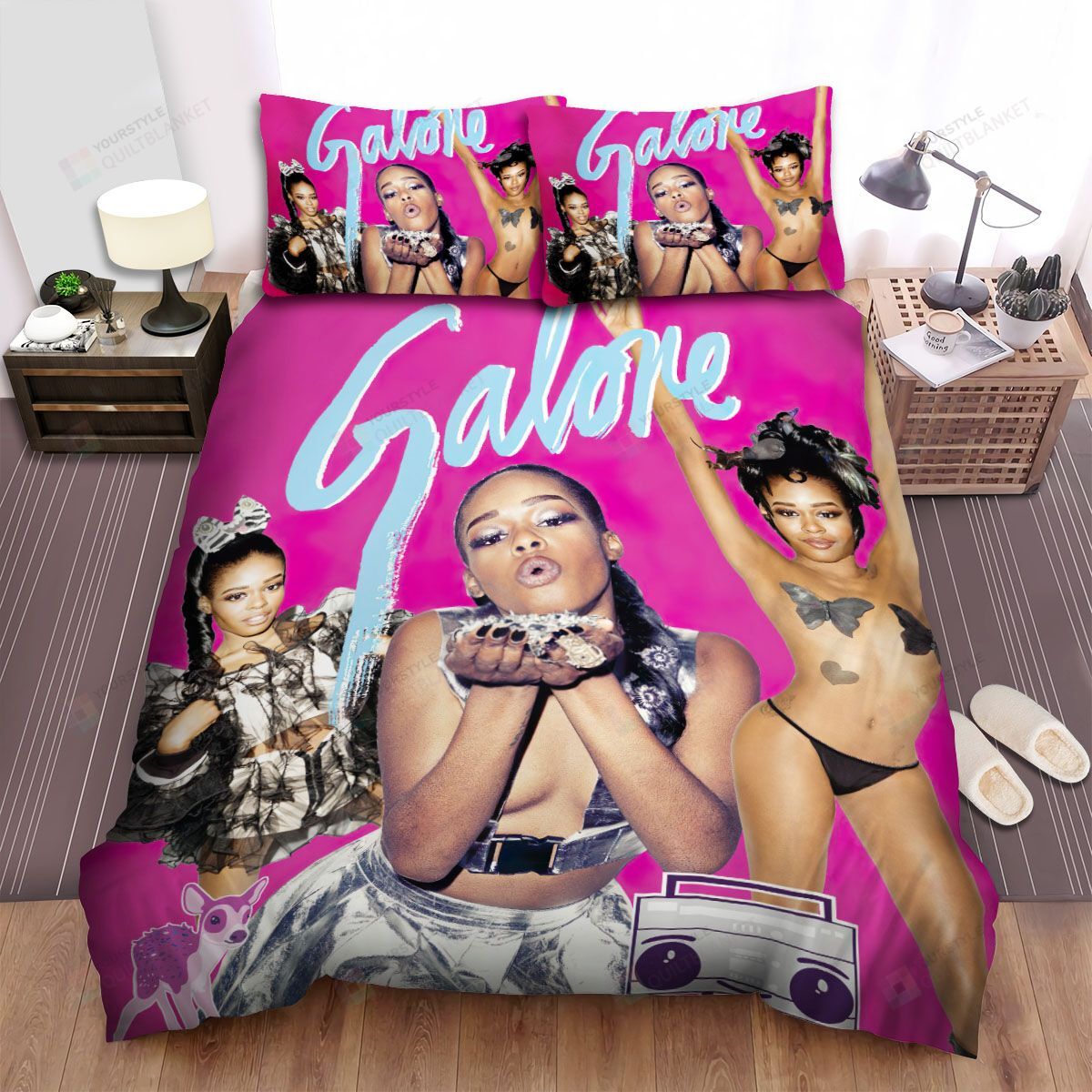 Personalized Bedding Set - Azealia Banks Spread Included 1 Soft Duvet Cover or Quilt and 2 Lightweight Breathe Pillowcases