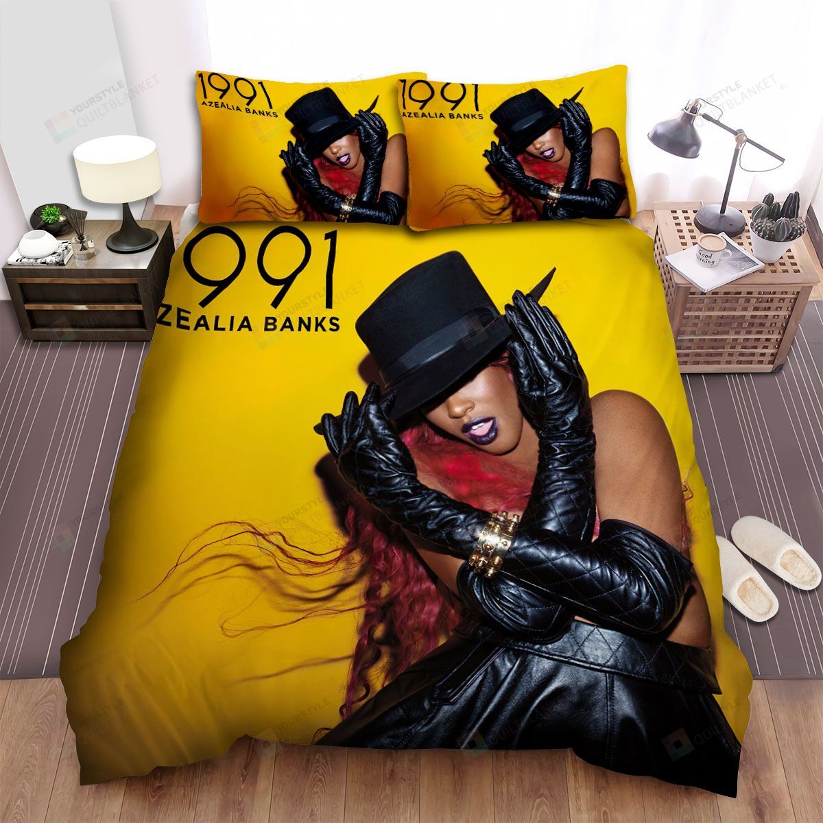 Personalized Bedding Set - Azealia Banks Spread Included 1 Soft Duvet Cover or Quilt and 2 Lightweight Breathe Pillowcases