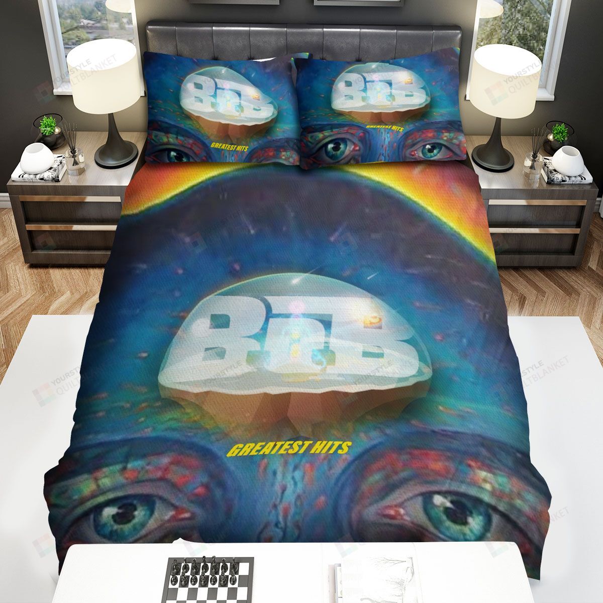 Personalized Bedding Set - B O B Greatest Hits Spread Included 1 Soft Duvet Cover or Quilt and 2 Lightweight Breathe Pillowcases