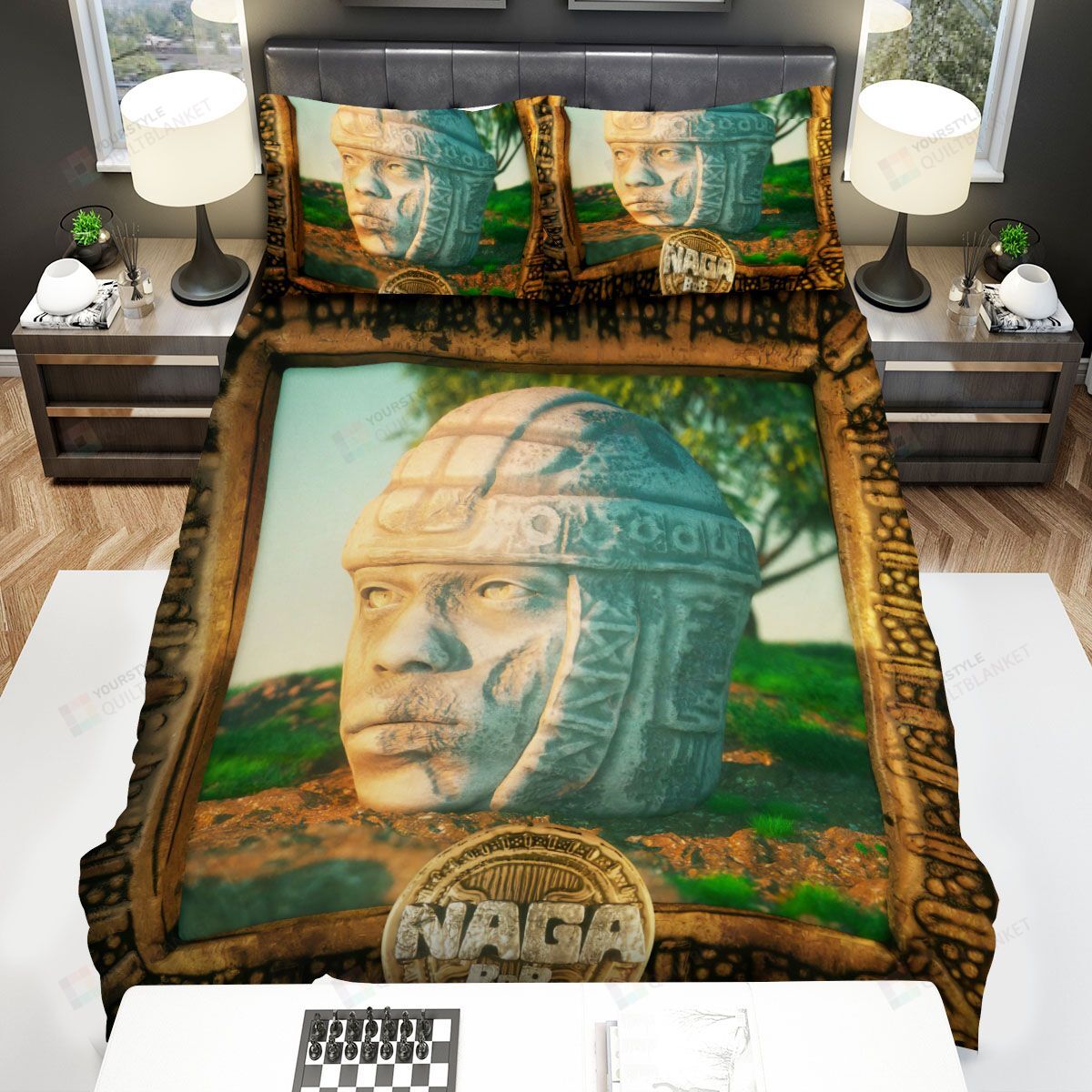 Personalized Bedding Set - B O B Naga Spread Included 1 Soft Duvet Cover or Quilt and 2 Lightweight Breathe Pillowcases