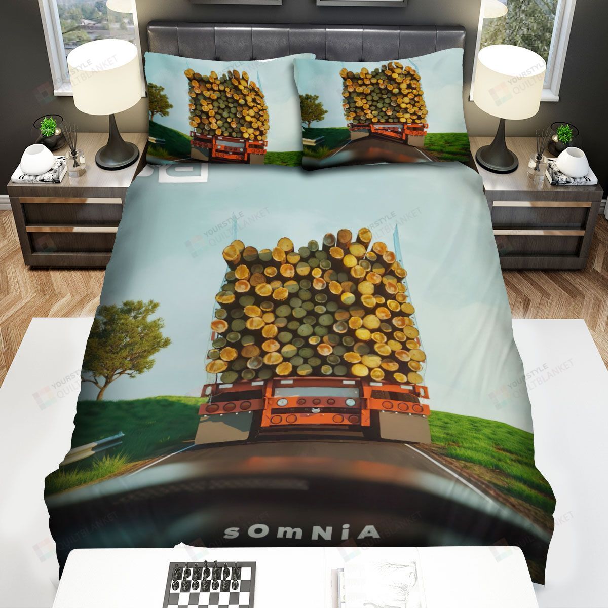 Personalized Bedding Set - B O B Somnia Spread Included 1 Soft Duvet Cover or Quilt and 2 Lightweight Breathe Pillowcases