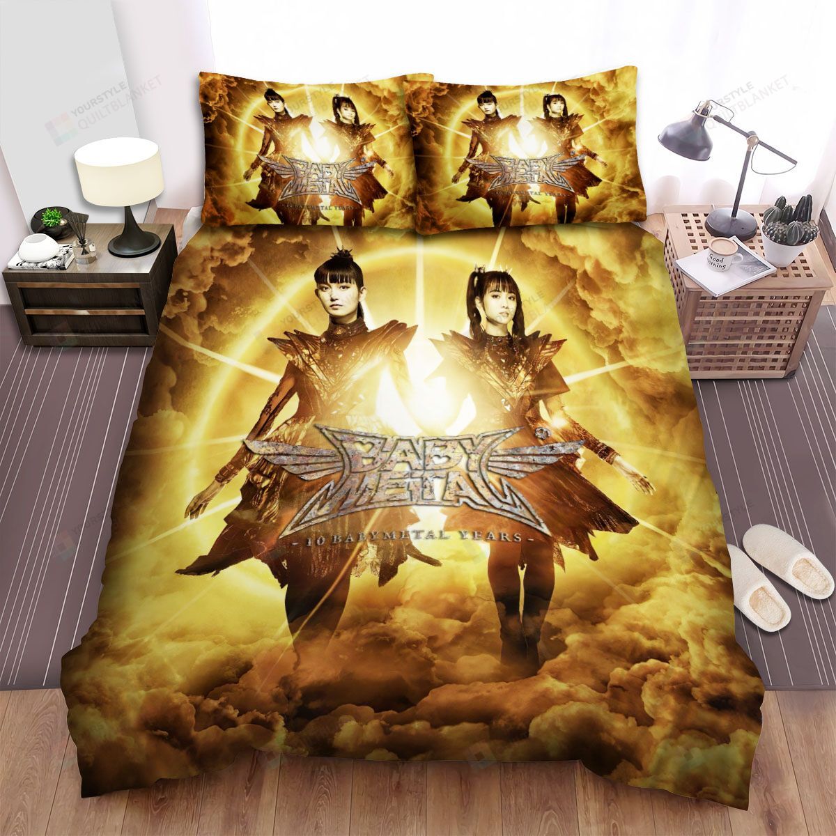 Personalized Bedding Set - Babymetal Music Years Spread Included 1 Soft Duvet Cover or Quilt and 2 Lightweight Breathe Pillowcases