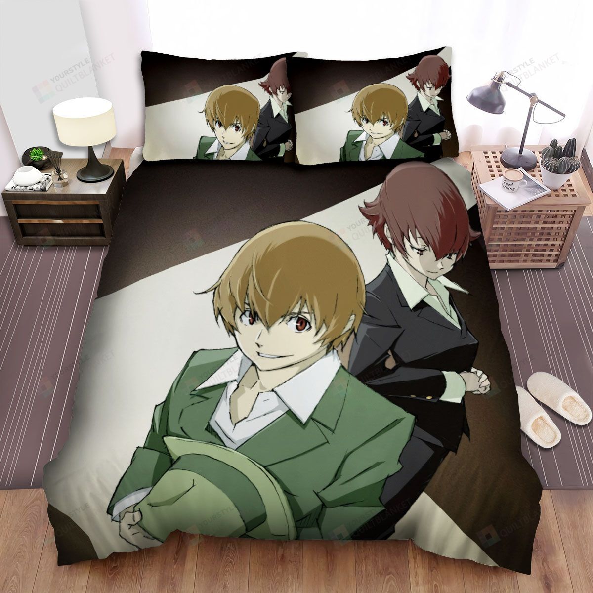 Personalized Bedding Set - Baccano Firo Ennis Prochainezo Spread Included 1 Soft Duvet Cover or Quilt and 2 Lightweight Breathe Pillowcases