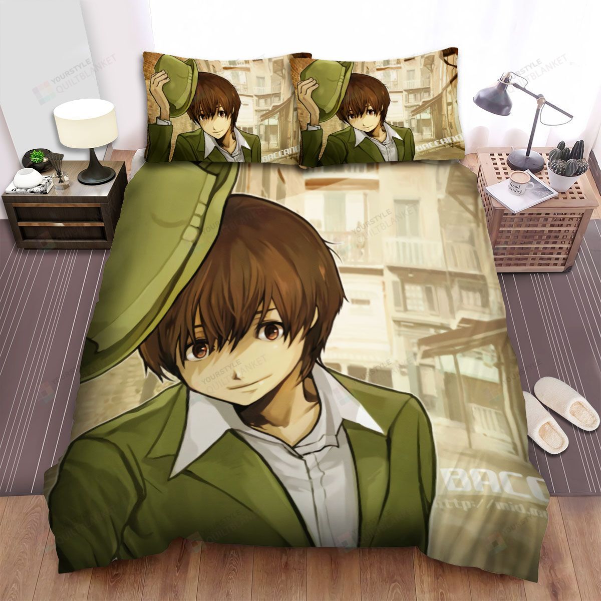 Personalized Bedding Set - Baccano Firo Prochainezo Spread Included 1 Soft Duvet Cover or Quilt and 2 Lightweight Breathe Pillowcases