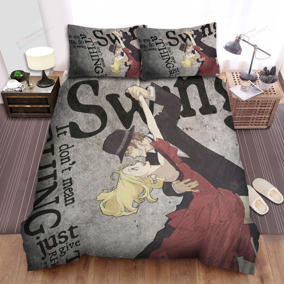 Personalized Bedding Set - Baccano Miria Harvent Isaac Dian Spread Included 1 Soft Duvet Cover or Quilt and 2 Lightweight Breathe Pillowcases