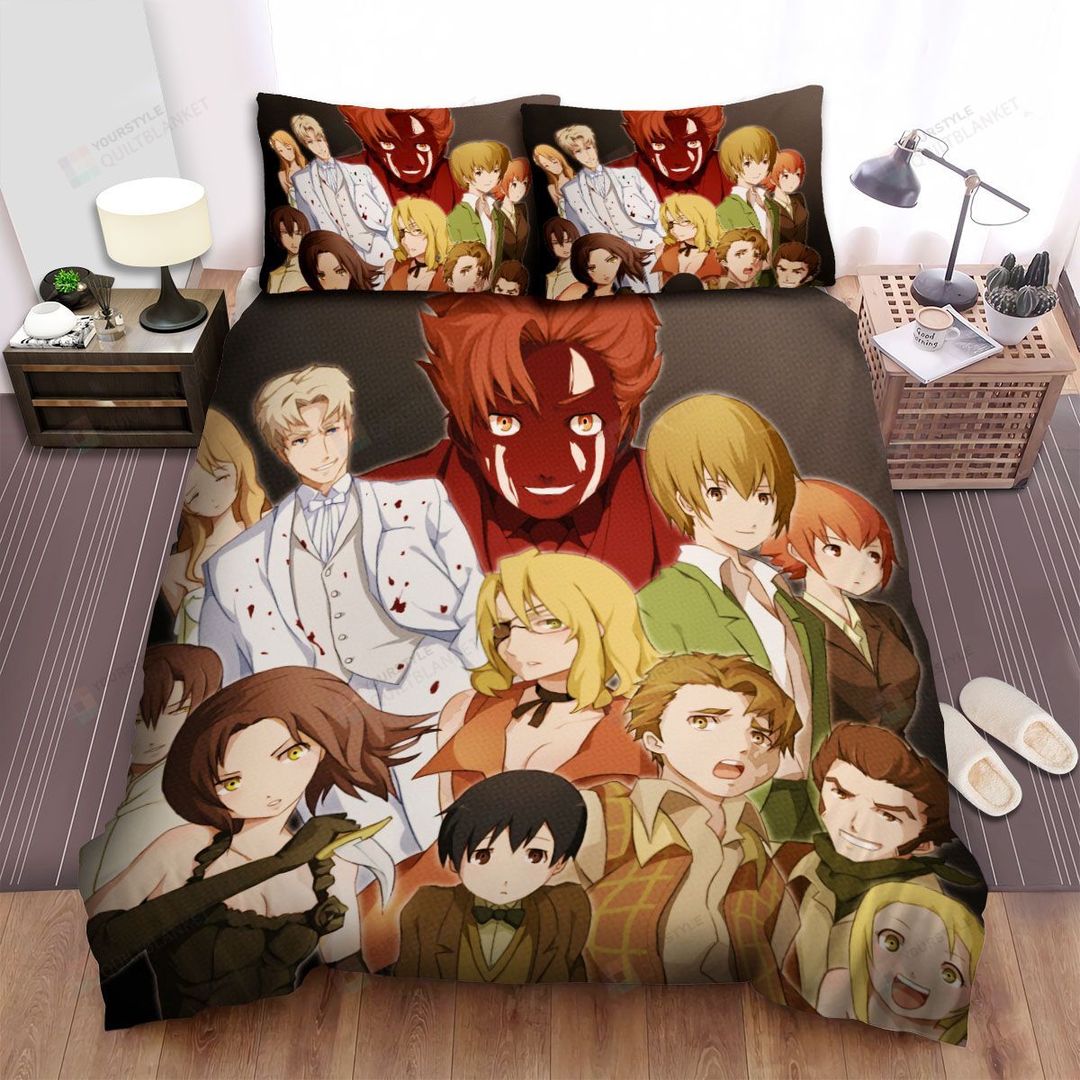 Personalized Bedding Set - Baccano Rail Tracer Spread Included 1 Soft Duvet Cover or Quilt and 2 Lightweight Breathe Pillowcases