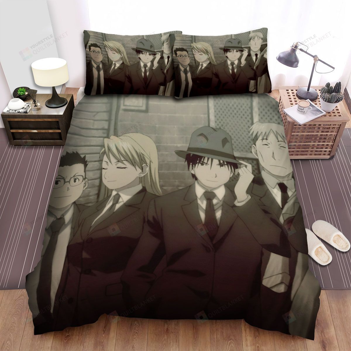 Personalized Bedding Set - Baccano Suits Spread Included 1 Soft Duvet Cover or Quilt and 2 Lightweight Breathe Pillowcases