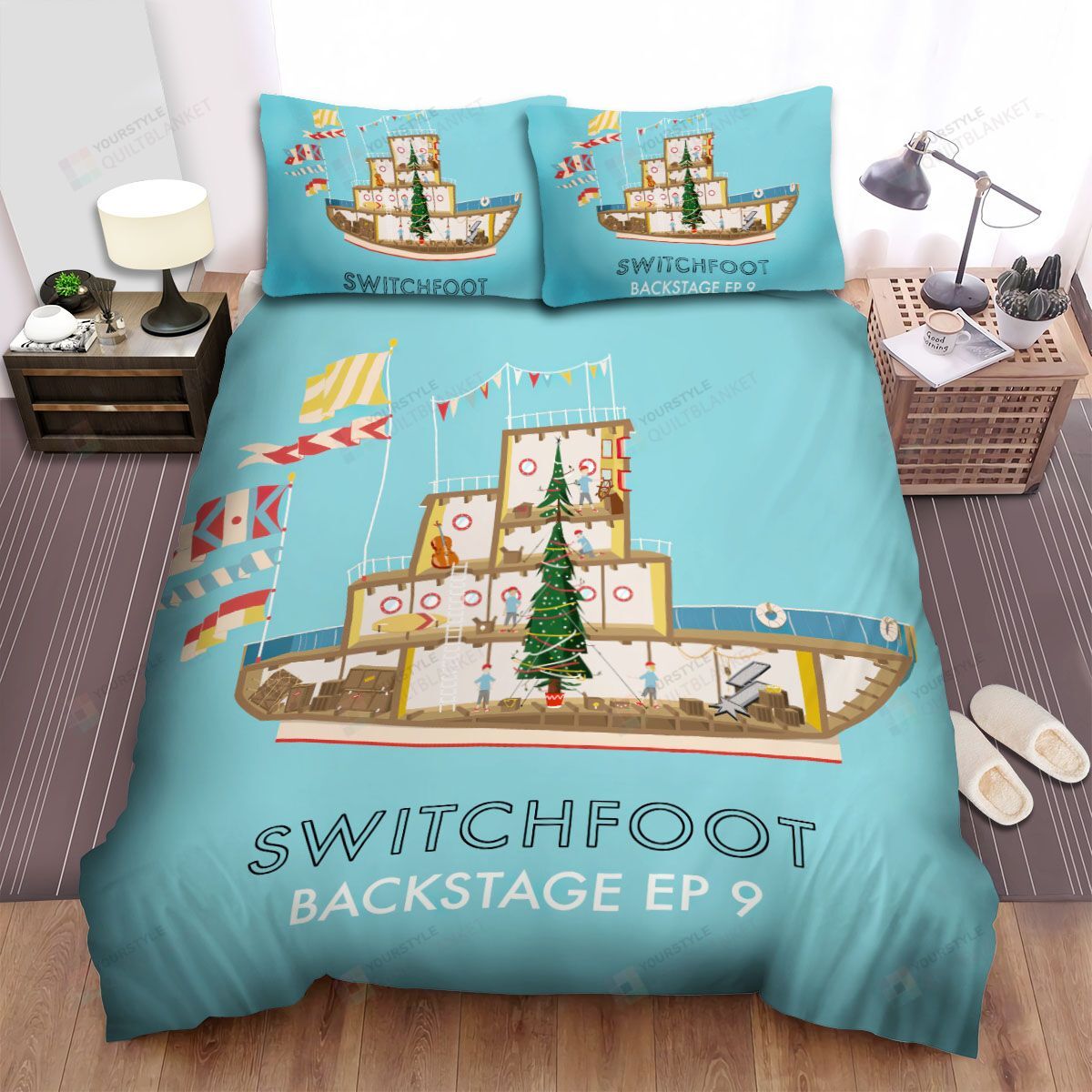 Personalized Bedding Set - Backstage Ep Switchfoot Spread Included 1 Soft Duvet Cover or Quilt and 2 Lightweight Breathe Pillowcases