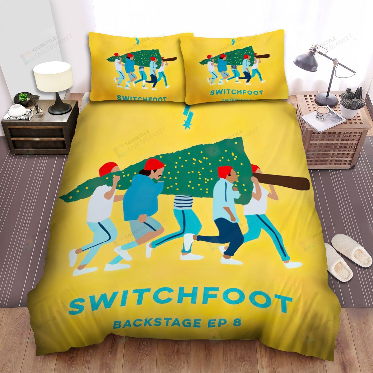 Personalized Bedding Set - Backstage Ep Switchfoot Spread Included 1 Soft Duvet Cover or Quilt and 2 Lightweight Breathe Pillowcases