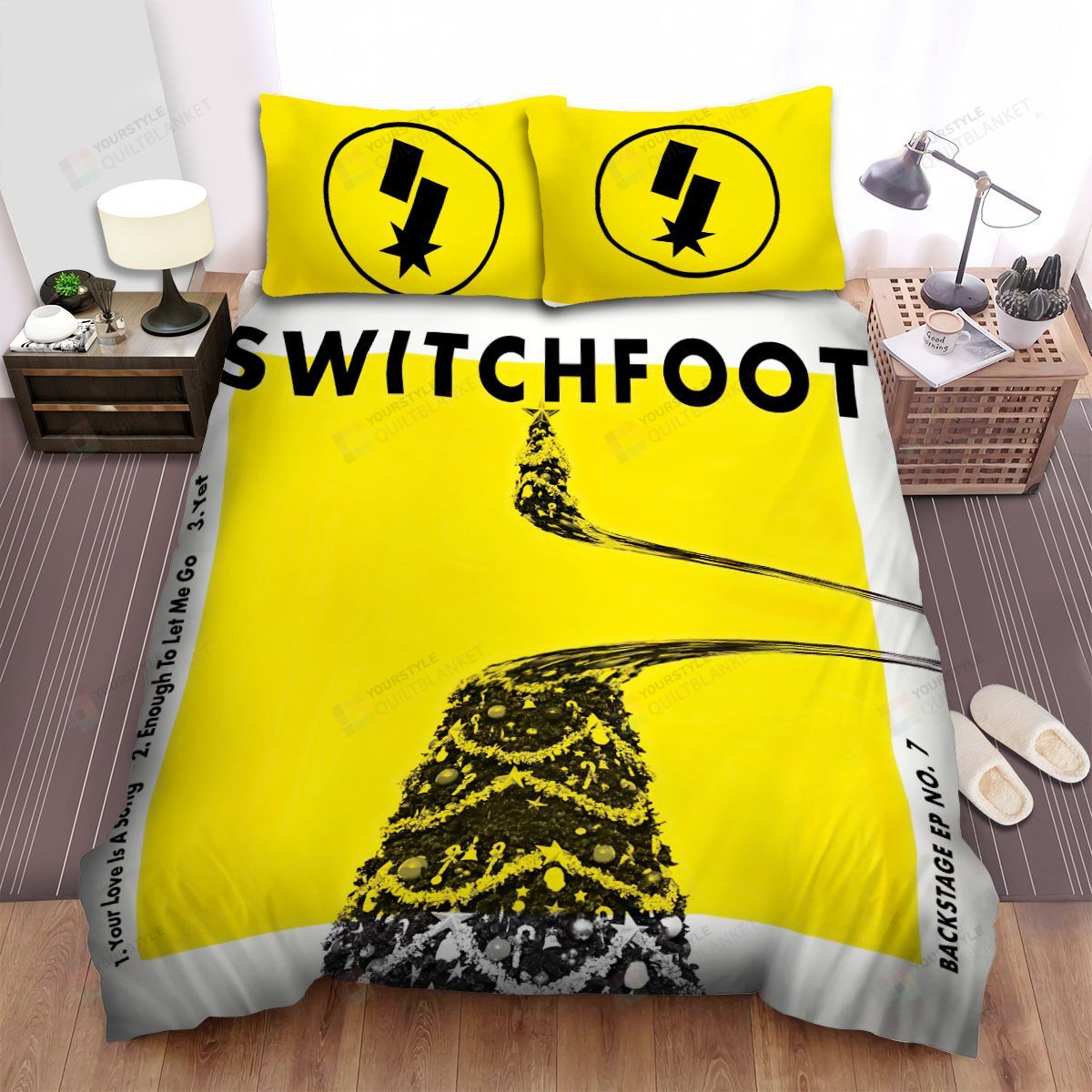 Personalized Bedding Set - Backstage Ep Switchfoot Spread Included 1 Soft Duvet Cover or Quilt and 2 Lightweight Breathe Pillowcases