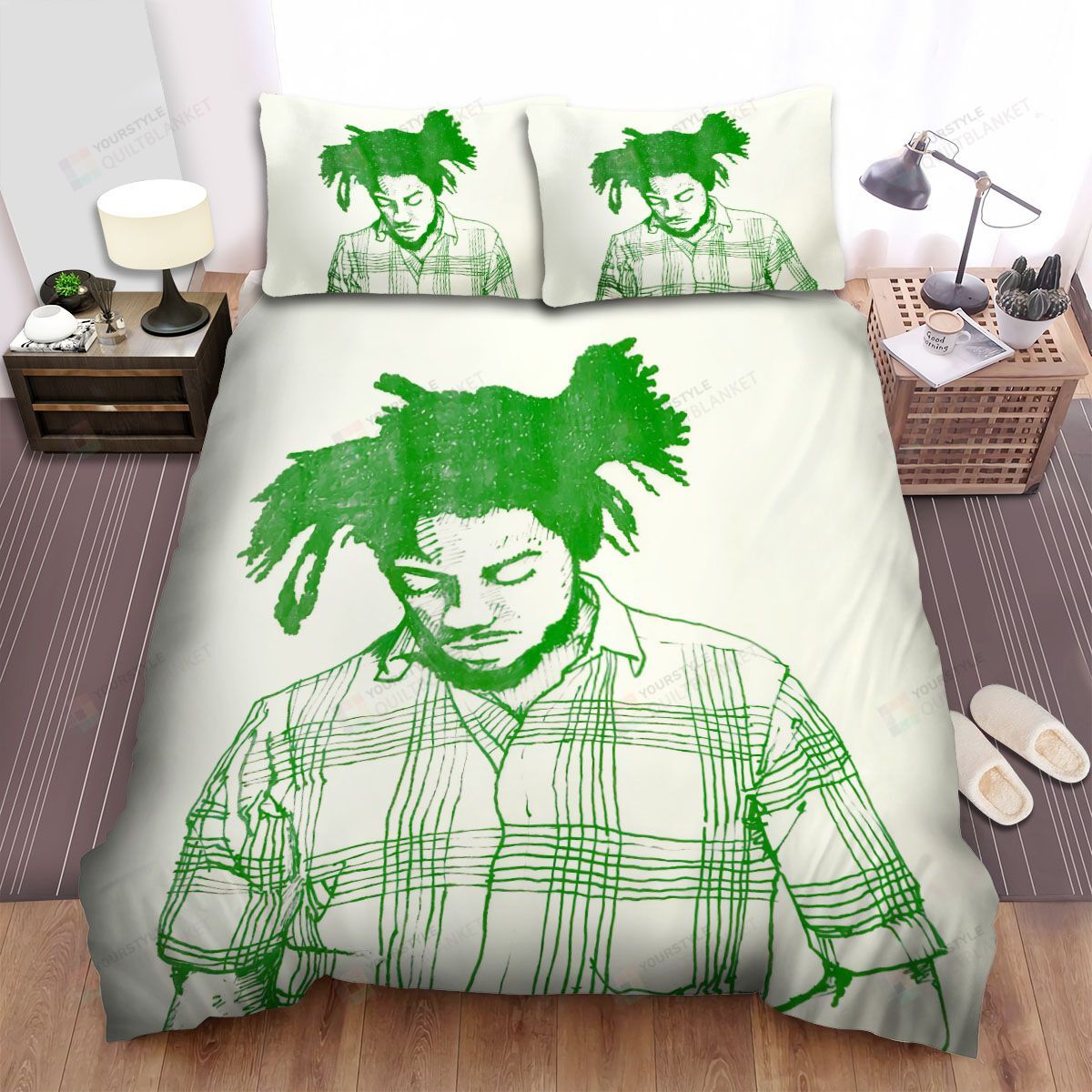 Personalized Bedding Set - Bad Brains Art Portrait Spread Included 1 Soft Duvet Cover or Quilt and 2 Lightweight Breathe Pillowcases
