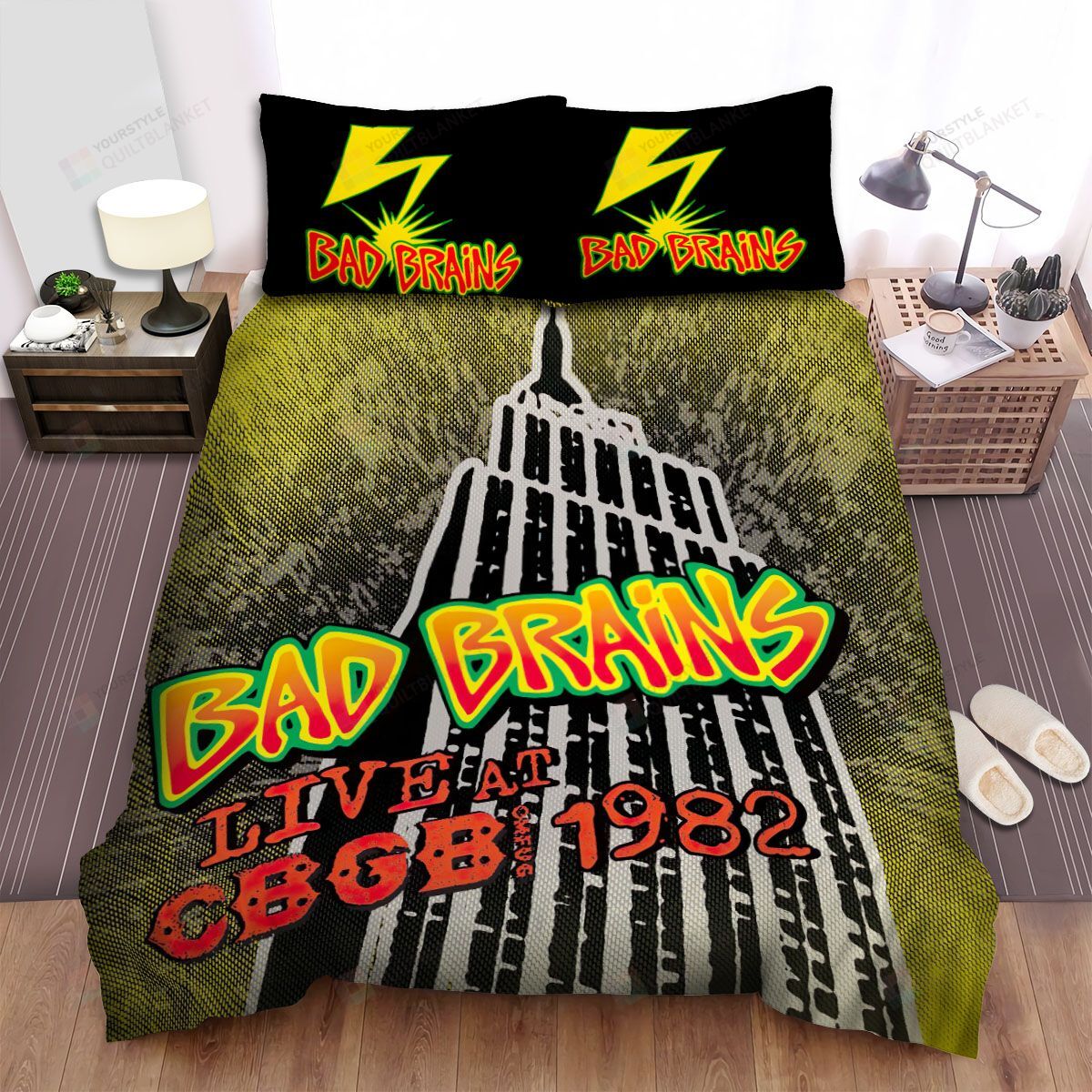 Personalized Bedding Set - Bad Brains Live Cbgb Spread Included 1 Soft Duvet Cover or Quilt and 2 Lightweight Breathe Pillowcases