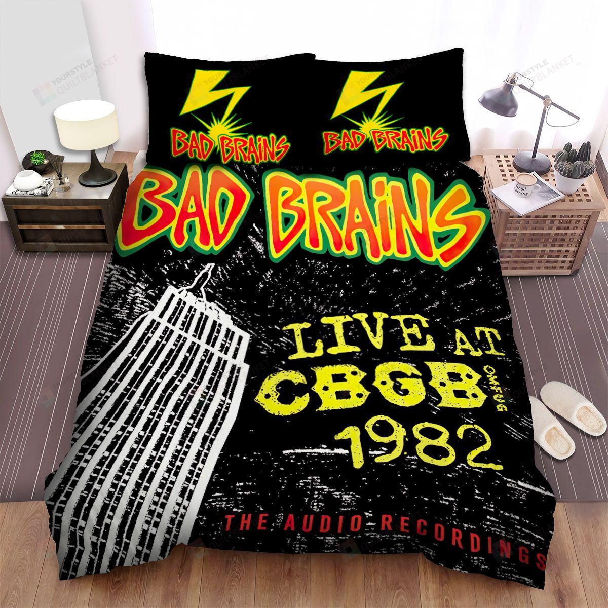Personalized Bedding Set - Bad Brains Live Spread Included 1 Soft Duvet Cover or Quilt and 2 Lightweight Breathe Pillowcases