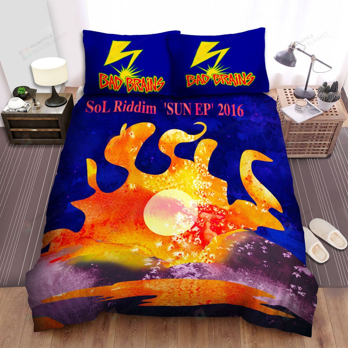 Personalized Bedding Set - Bad Brains Spread Included 1 Soft Duvet Cover or Quilt and 2 Lightweight Breathe Pillowcases