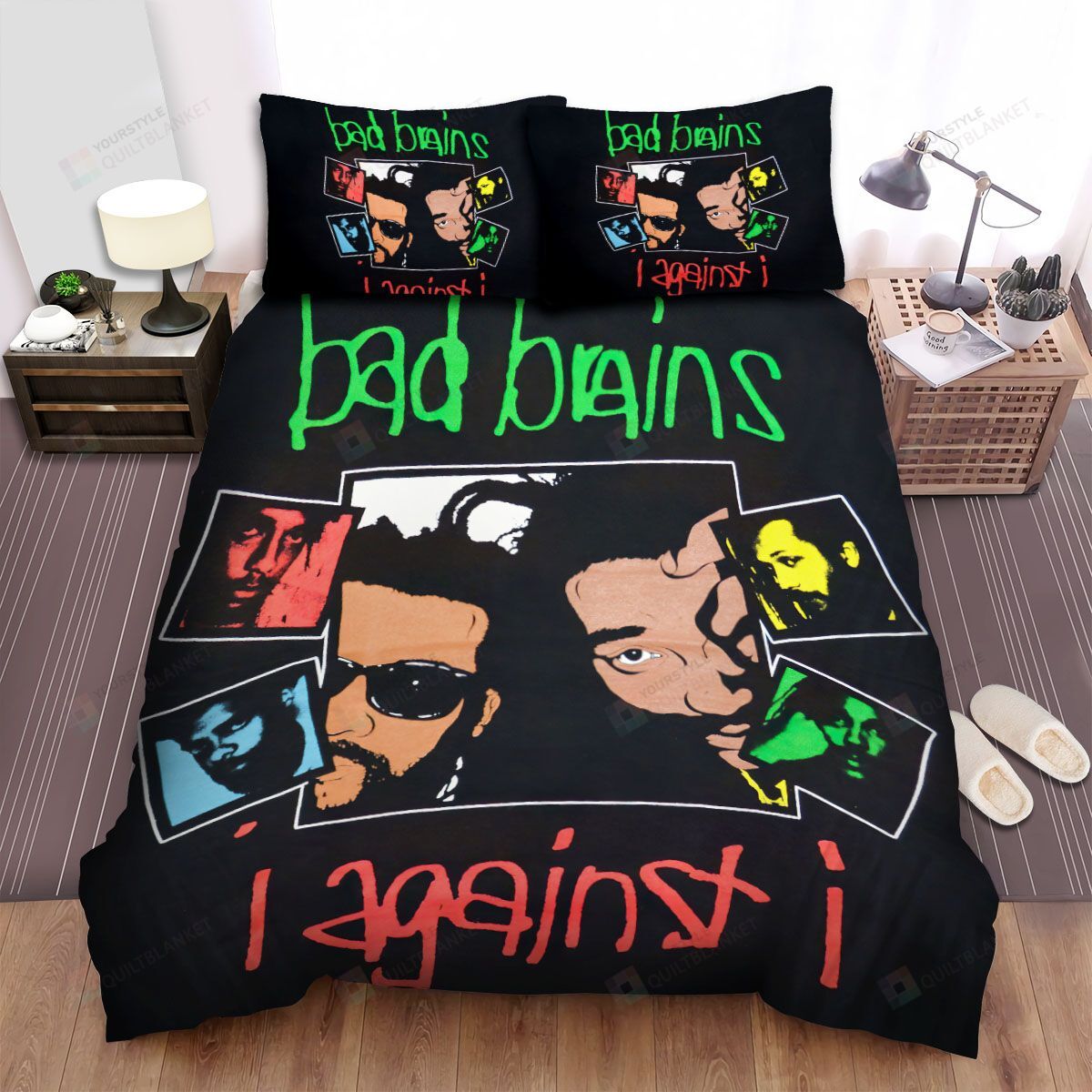 Personalized Bedding Set - Bad Brains Spread Included 1 Soft Duvet Cover or Quilt and 2 Lightweight Breathe Pillowcases