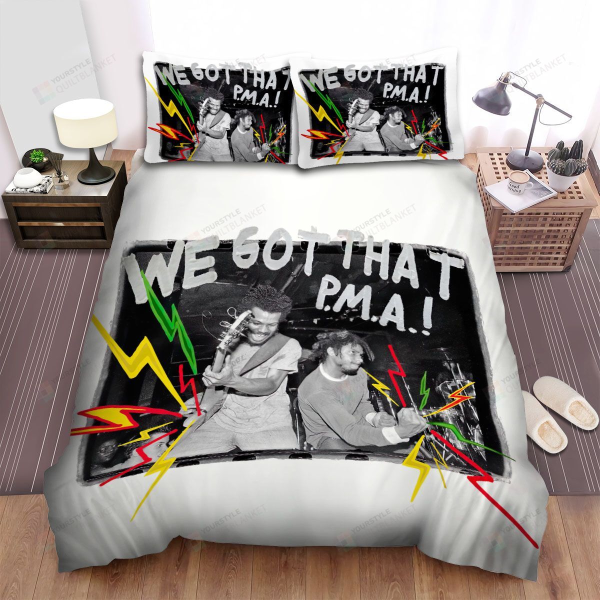 Personalized Bedding Set - Bad Brains Spread Included 1 Soft Duvet Cover or Quilt and 2 Lightweight Breathe Pillowcases