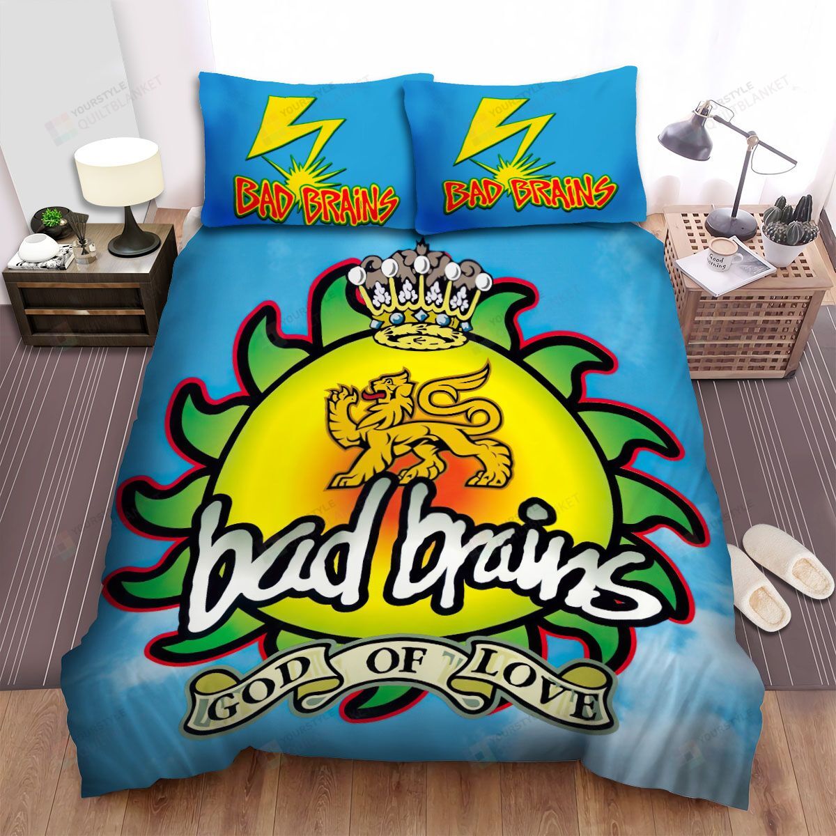Personalized Bedding Set - Bad Brains Spread Included 1 Soft Duvet Cover or Quilt and 2 Lightweight Breathe Pillowcases