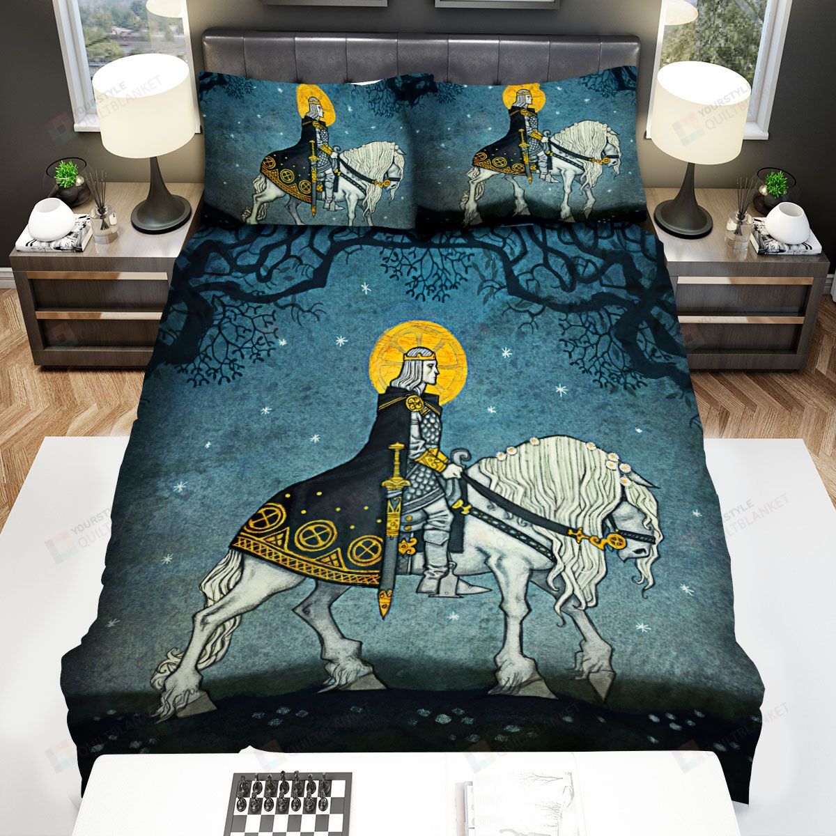 Personalized Bedding Set - Baldur The Norse God Of Light Spread Included 1 Soft Duvet Cover or Quilt and 2 Lightweight Breathe Pillowcases