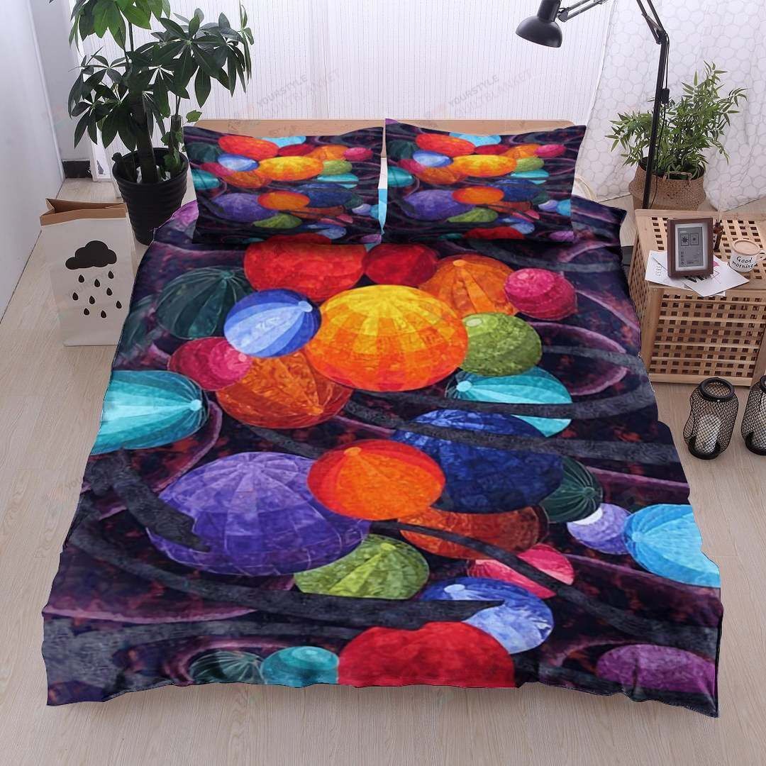 Personalized Bedding Set - Ball Cotton Spread Included 1 Soft Duvet Cover or Quilt and 2 Lightweight Breathe Pillowcases