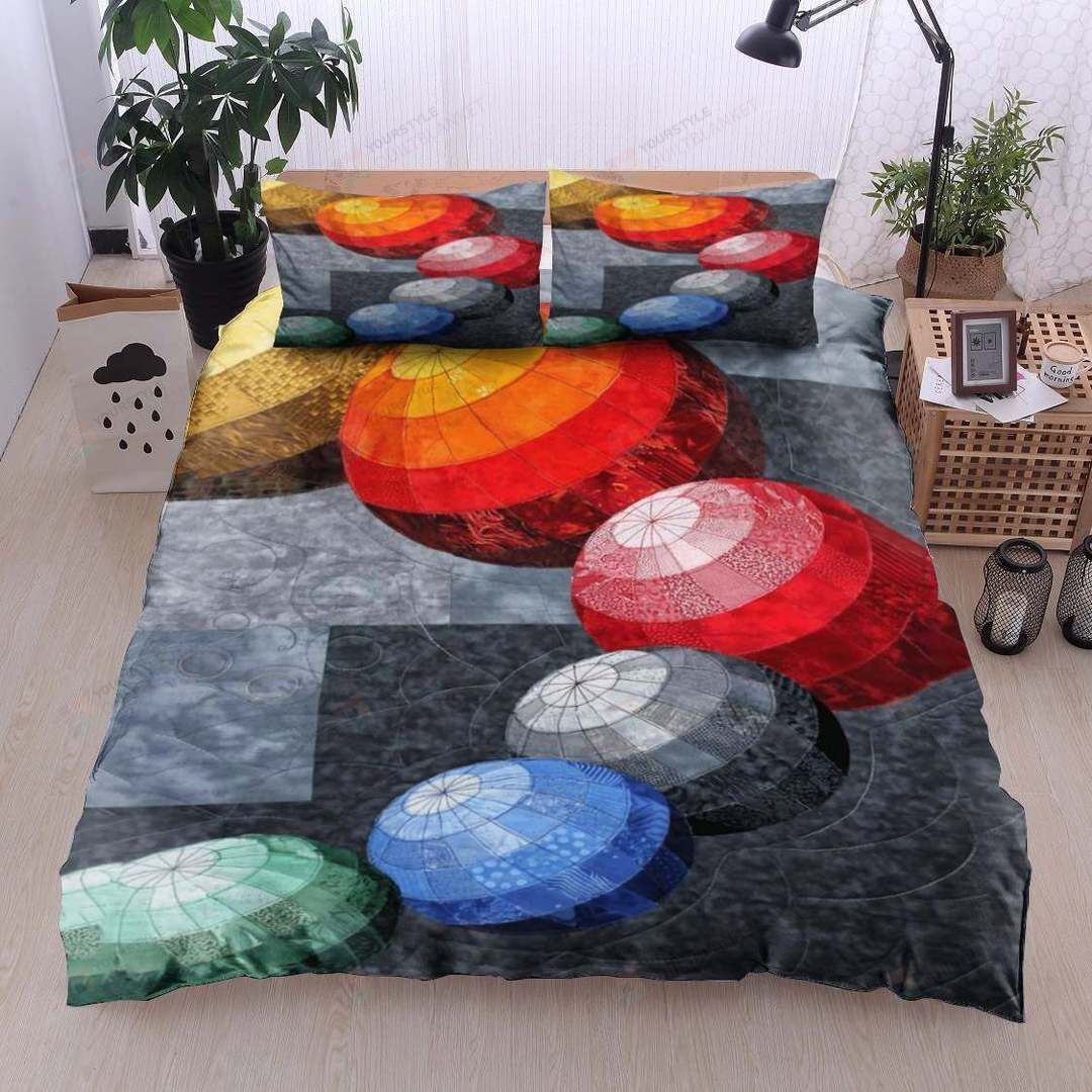 Personalized Bedding Set - Ball Cotton Spread Included 1 Soft Duvet Cover or Quilt and 2 Lightweight Breathe Pillowcases