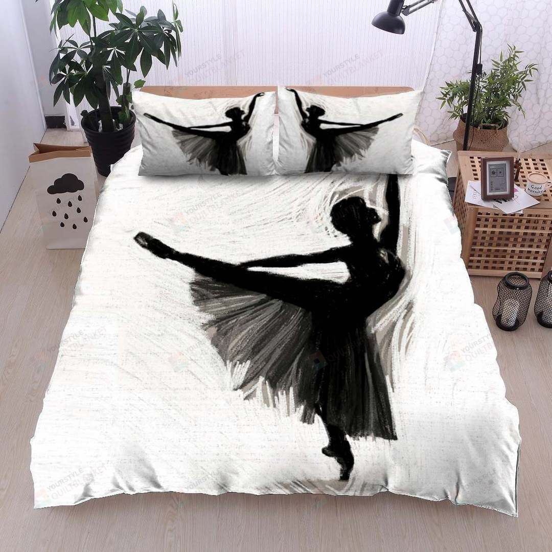 Personalized Bedding Set - Ballet Cotton Spread Included 1 Soft Duvet Cover or Quilt and 2 Lightweight Breathe Pillowcases