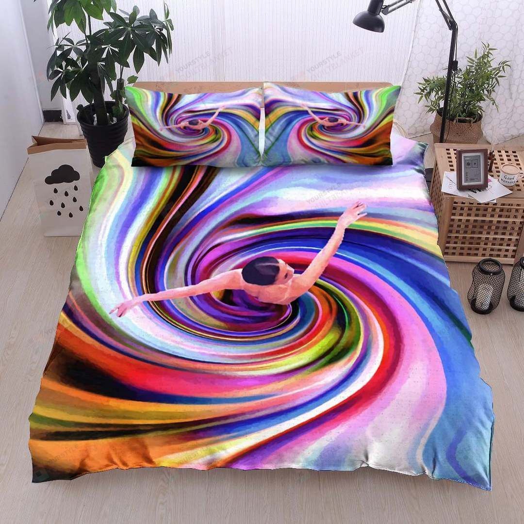 Personalized Bedding Set - Ballet Cotton Spread Included 1 Soft Duvet Cover or Quilt and 2 Lightweight Breathe Pillowcases