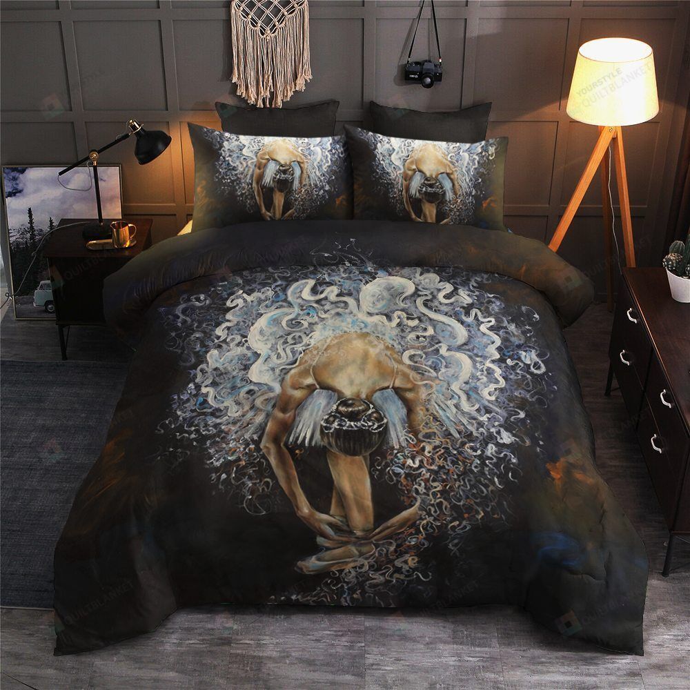 Personalized Bedding Set - Ballet Cotton Spread Included 1 Soft Duvet Cover or Quilt and 2 Lightweight Breathe Pillowcases