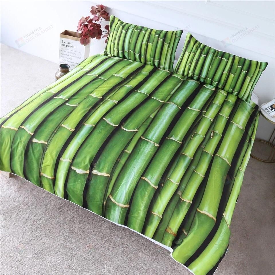 Personalized Bedding Set - Bamboo Cotton Spread Included 1 Soft Duvet Cover or Quilt and 2 Lightweight Breathe Pillowcases