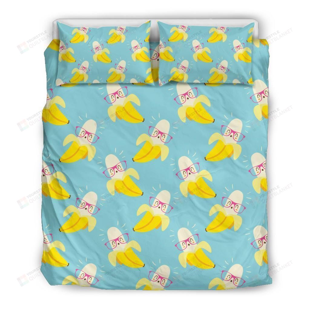 Personalized Bedding Set - Banana Cotton Spread Included 1 Soft Duvet Cover or Quilt and 2 Lightweight Breathe Pillowcases