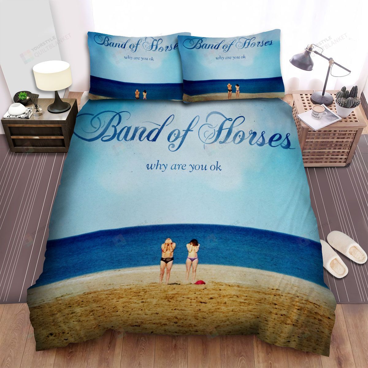 Personalized Bedding Set - Band Of Horses Band Album Why Are You Ok Spread Included 1 Soft Duvet Cover or Quilt and 2 Lightweight Breathe Pillowcases