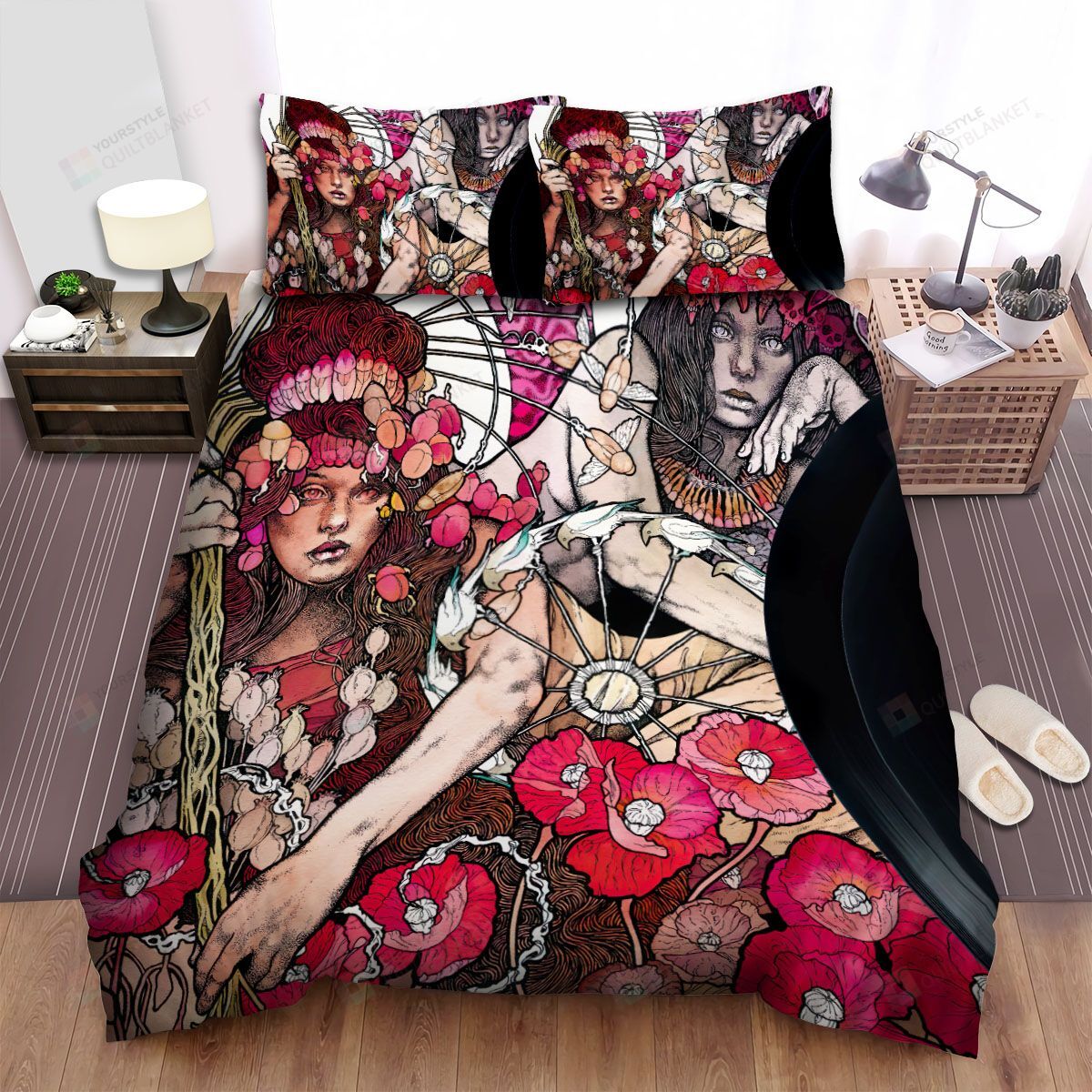 Personalized Bedding Set - Baroness Music Album Spread Included 1 Soft Duvet Cover or Quilt and 2 Lightweight Breathe Pillowcases