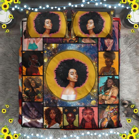 Personalized Bedding Set - Black Spread Included 1 Soft Duvet Cover or Quilt and 2 Lightweight Breathe Pillowcases