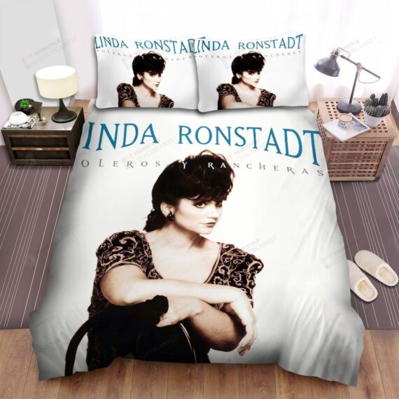 Personalized Bedding Set - Boleros Y Rancheras Frontal Linda Ronstadt Spread Included 1 Soft Duvet Cover or Quilt and 2 Lightweight Breathe Pillowcases