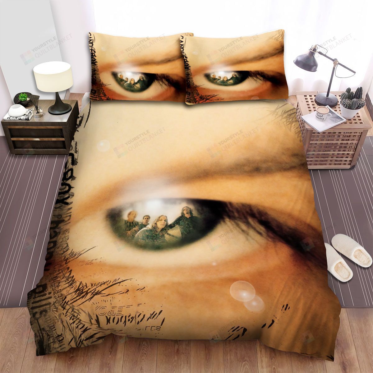 Personalized Bedding Set - Candlebox Music Band Happy Pills Album Spread Included 1 Soft Duvet Cover or Quilt and 2 Lightweight Breathe Pillowcases