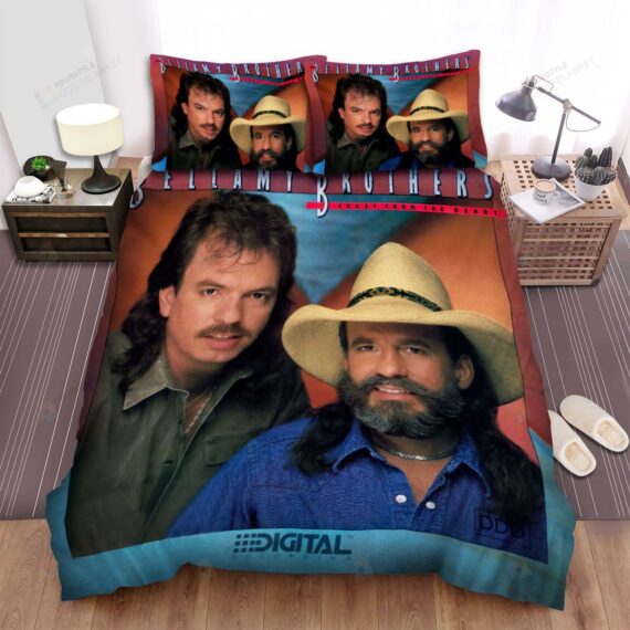 Personalized Bedding Set - Crazy From The Heart The Bellamy Brothers Spread Included 1 Soft Duvet Cover or Quilt and 2 Lightweight Breathe Pillowcases