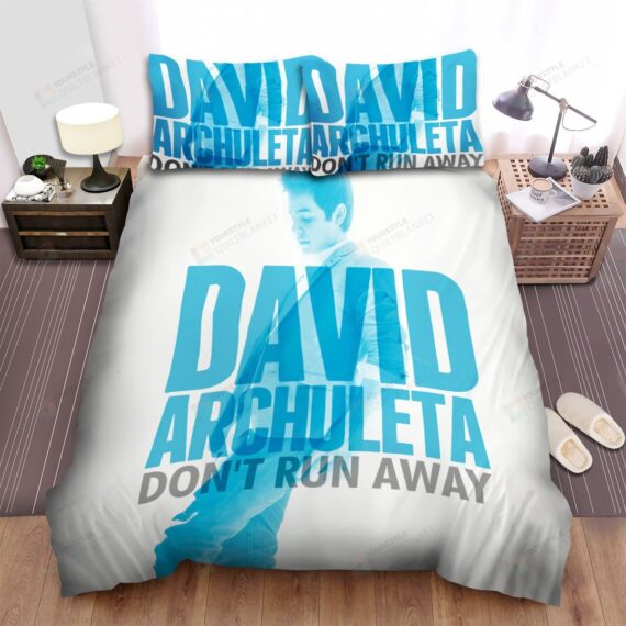 Personalized Bedding Set - David Archuleta Don't Run Away Spread Included 1 Soft Duvet Cover or Quilt and 2 Lightweight Breathe Pillowcases