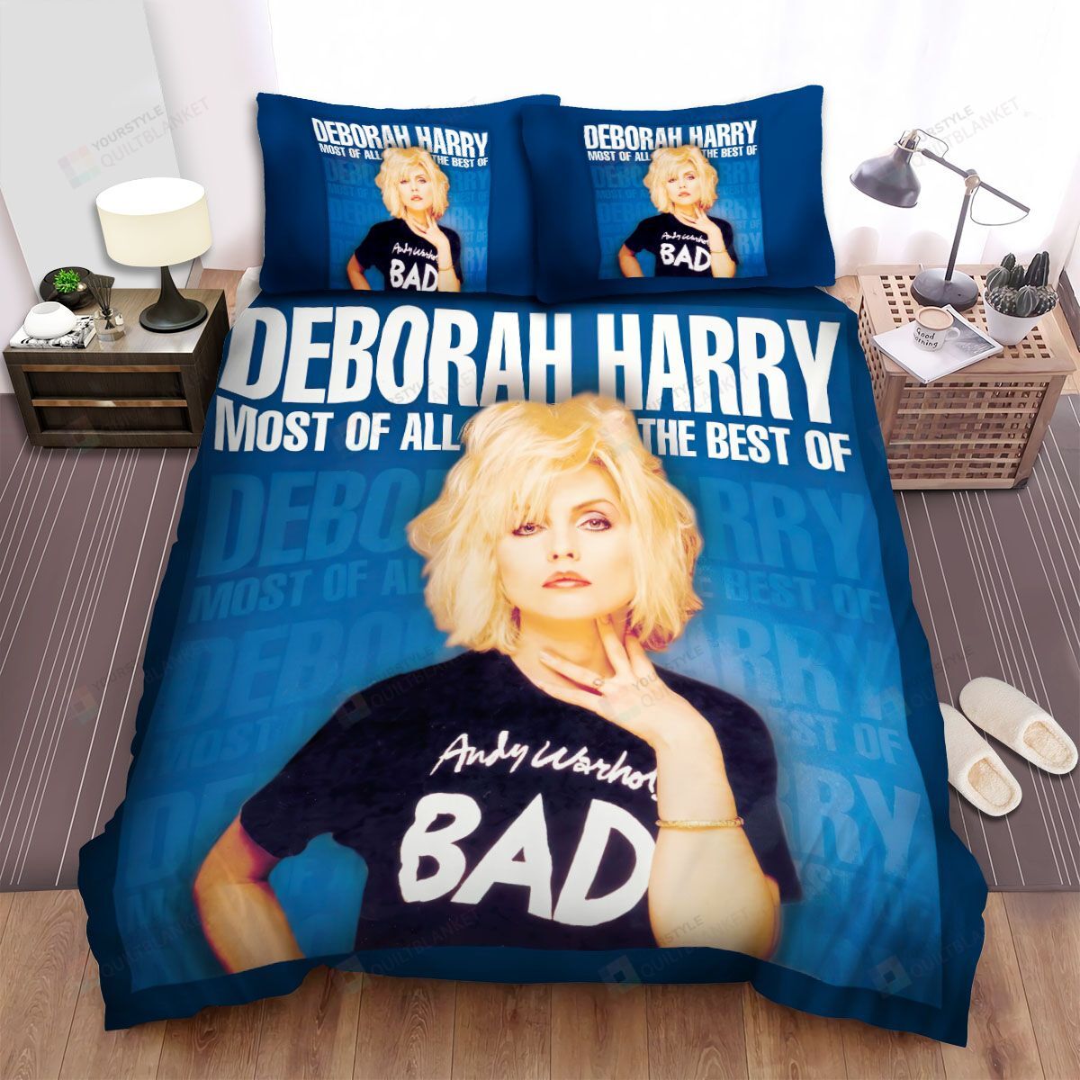 Personalized Bedding Set - Debbie Harry Music Most Of All The Of Deborah Harry Album Spread Included 1 Soft Duvet Cover or Quilt and 2 Lightweight Breathe Pillowcases