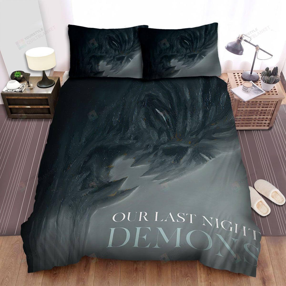 Personalized Bedding Set - Demons Our Last Night Spread Included 1 Soft Duvet Cover or Quilt and 2 Lightweight Breathe Pillowcases