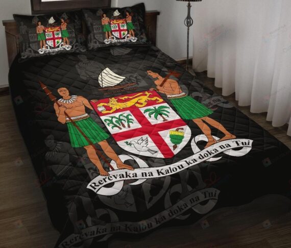 Personalized Bedding Set - Fiji Polynesian Ka Doka Included 1 Soft Duvet Cover or Quilt and 2 Lightweight Breathe Pillowcases