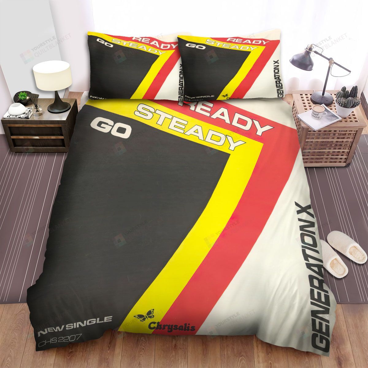 Personalized Bedding Set - Generation X Ready Steady Go Spread Included 1 Soft Duvet Cover or Quilt and 2 Lightweight Breathe Pillowcases