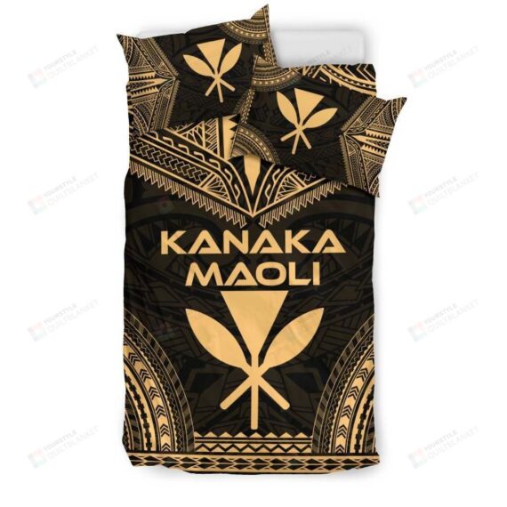 Personalized Bedding Set - Kanaka Maoli Polynesian Chief Cotton Spread Included 1 Soft Duvet Cover or Quilt and 2 Lightweight Breathe Pillowcases