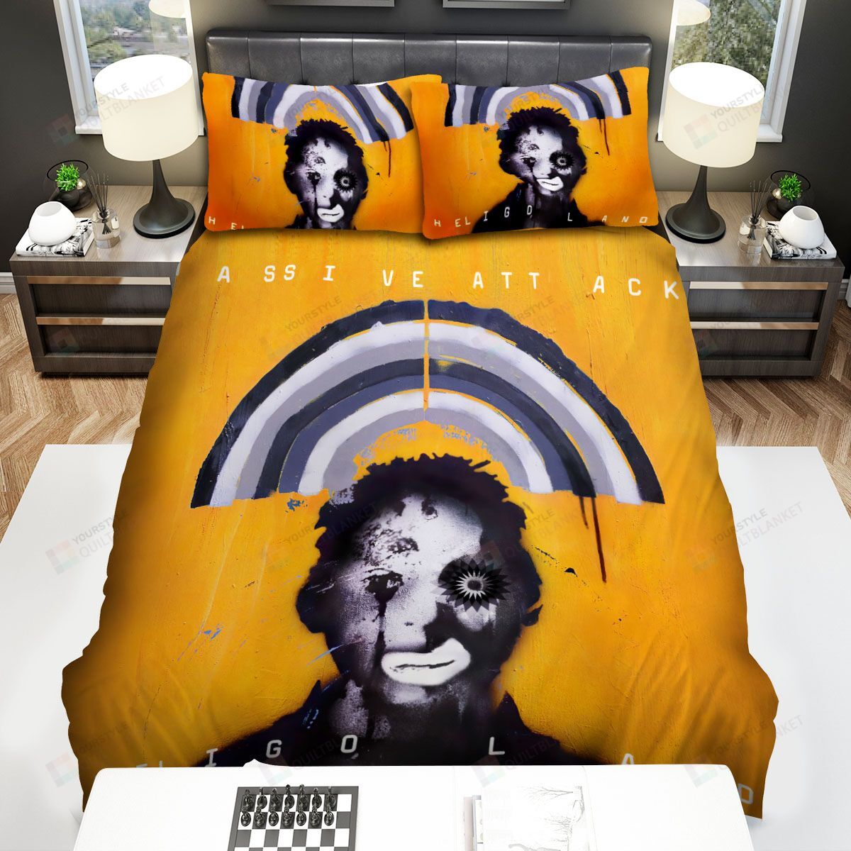 Personalized Bedding Set - Massive Attack Heligoland Band Spread Included 1 Soft Duvet Cover or Quilt and 2 Lightweight Breathe Pillowcases