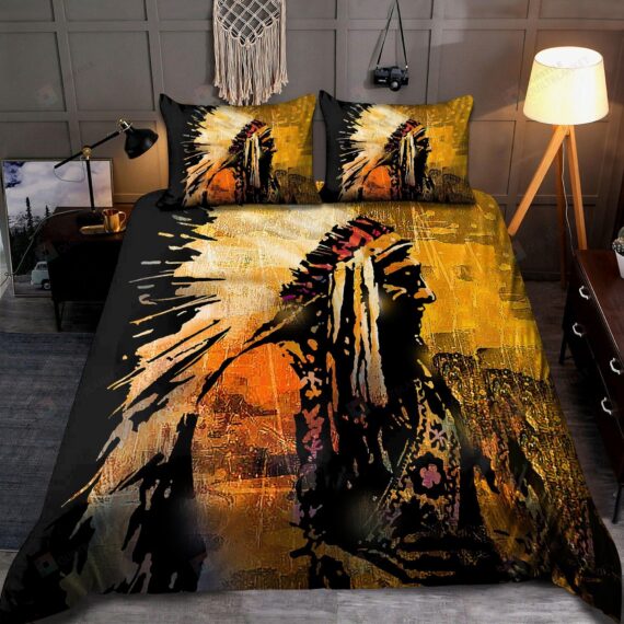 Personalized Bedding Set - Native American Spread Included 1 Soft Duvet Cover or Quilt and 2 Lightweight Breathe Pillowcases