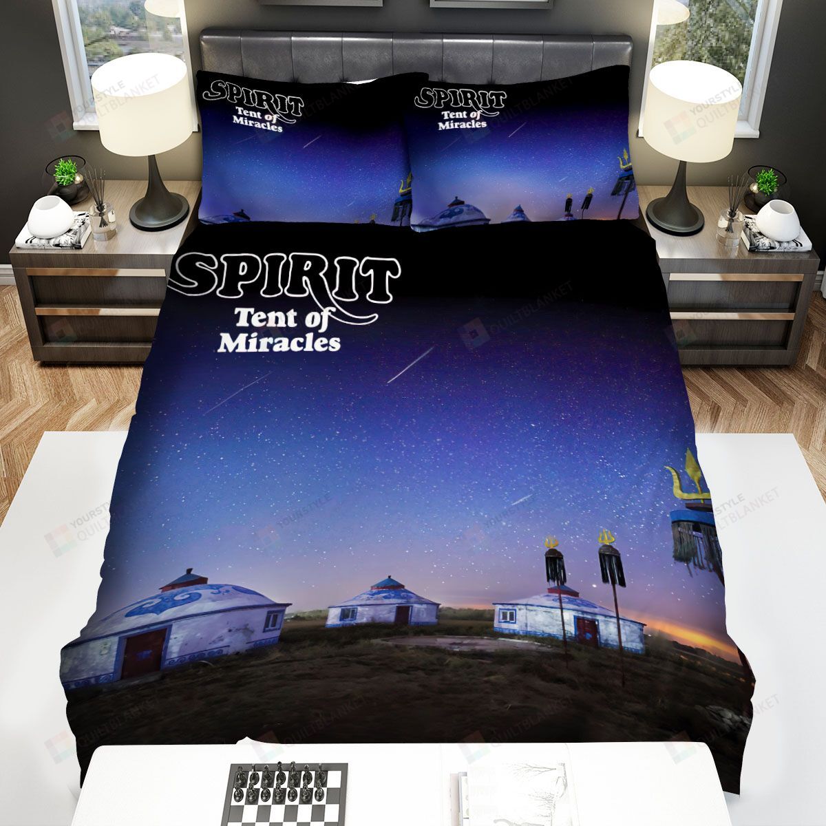 Personalized Bedding Set - Spirit Tent Of Miracles Spread Included 1 Soft Duvet Cover or Quilt and 2 Lightweight Breathe Pillowcases